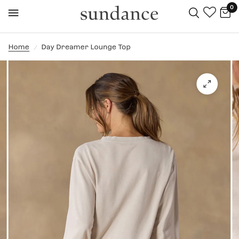 Sundance Day Dreamer Lounge Top | Cozy Normcore Sweatshirt | Loungewear | Small - Picture 4 of 8